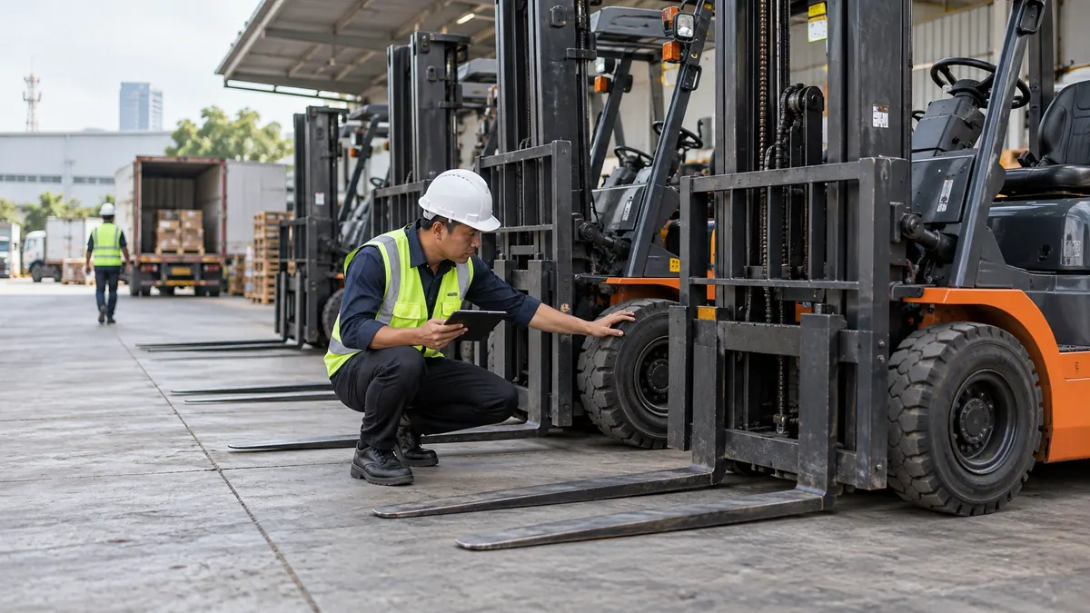 Ilustrasi panduan Sewa Forklift Bulanan vs Alternatif: Kapan Masing-Masing Lebih Tepat?