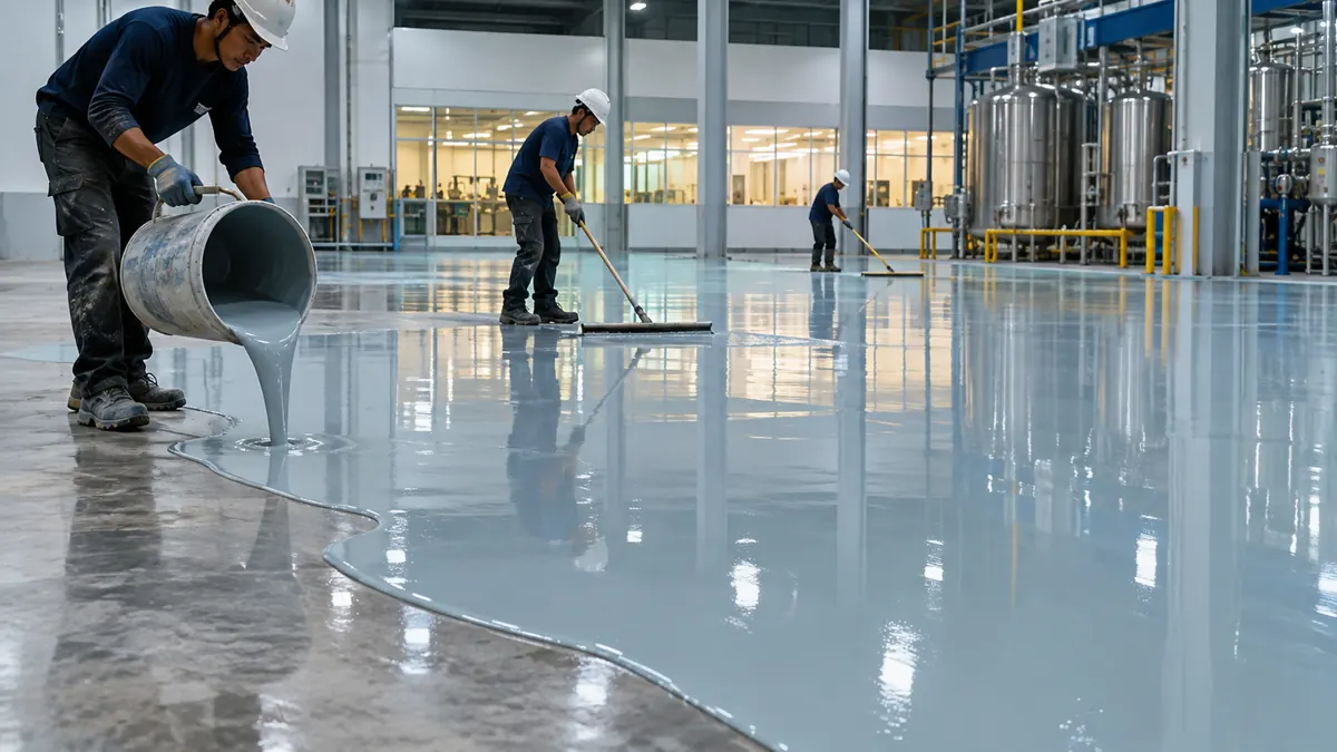 Ilustrasi Epoxy Self Leveling di Tangerang