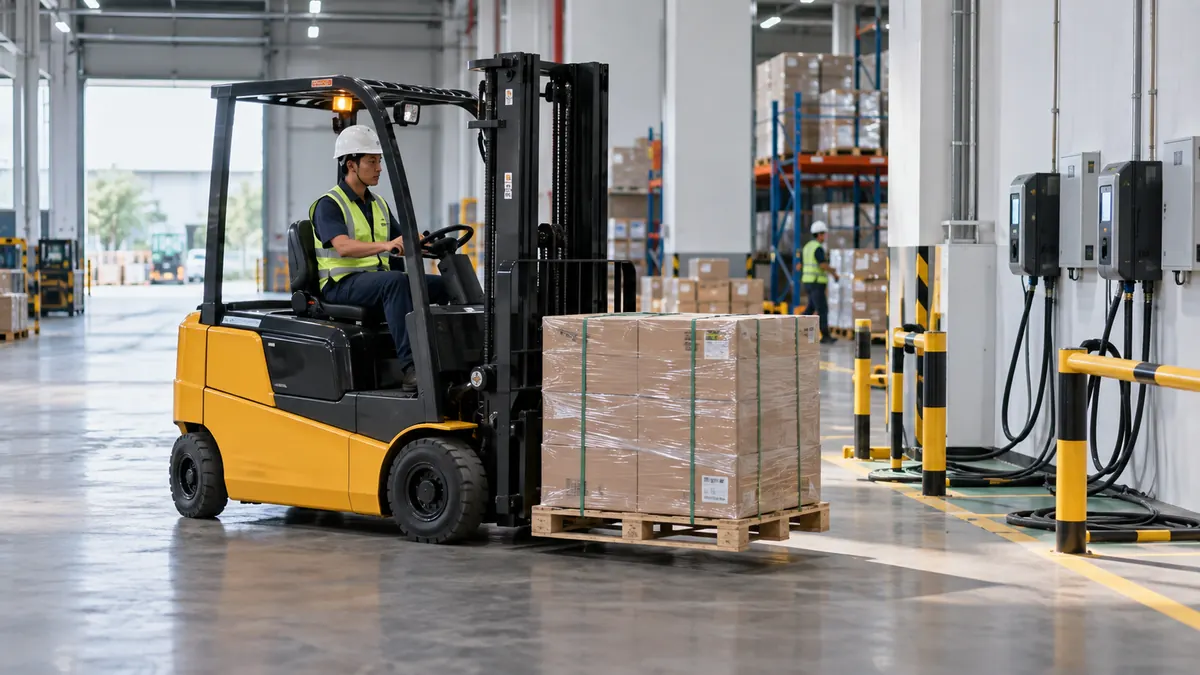 Ilustrasi Forklift Electric di Tangerang
