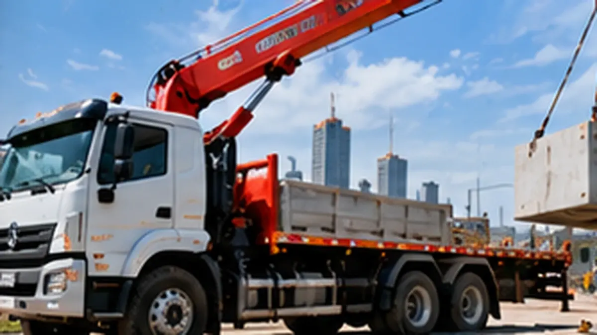 Ilustrasi Truck Crane di Tangerang